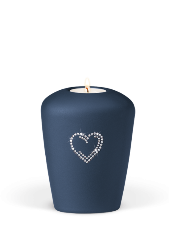 Miniurna ceramiczna  Heart - Niebieska