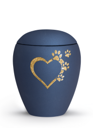 Zvířecí urna Verona Heart - Navy 2,8l