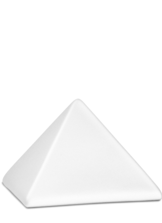 Zvířecí urna Pyramide - Bílá 1,5l