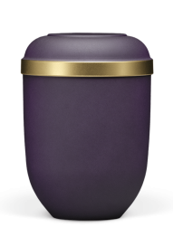 Ekologická urna Velvet, violet, ozdobný opasok
