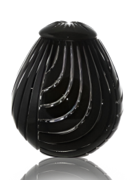 Křišťálová urna Linum - Černá 29 cm