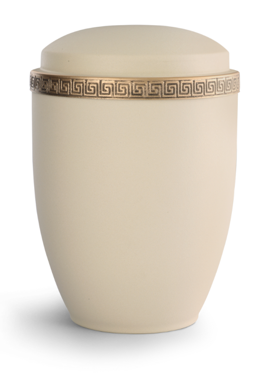 Kovová urna Athena - Krémová