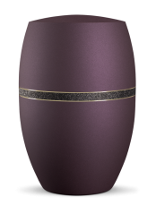 Ökologische Urne Noire, violett, Zierband Ökologische Urne Noire, violett, Zierband