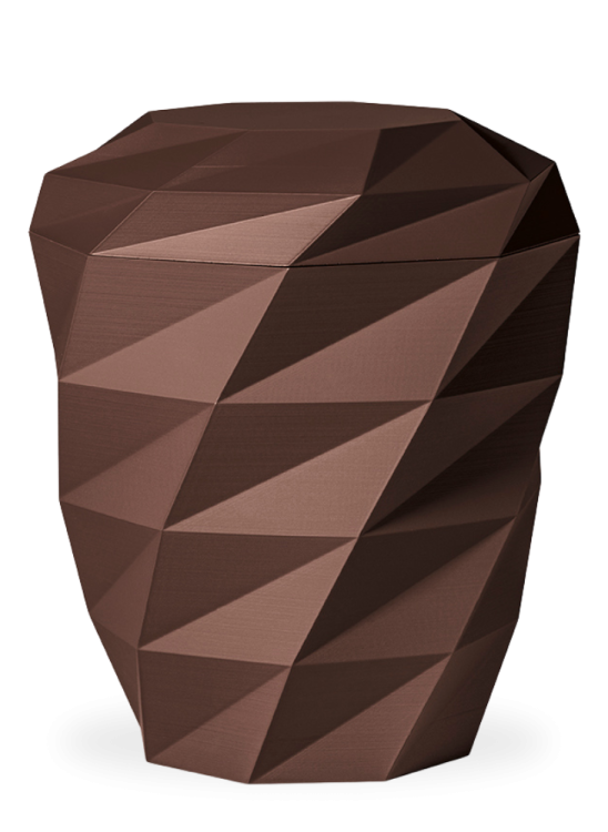 Ekologická urna Polygon - Hnědá