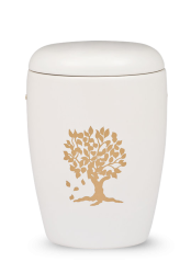 Keramická urna Viola - Strom/Bílá