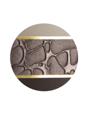 Ekologická urna Zenith, champagne, hnědá, ozdobný pásek