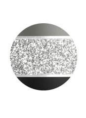 Ekologická urna Glamour Silver, černá, šedá, ozdobný pásek