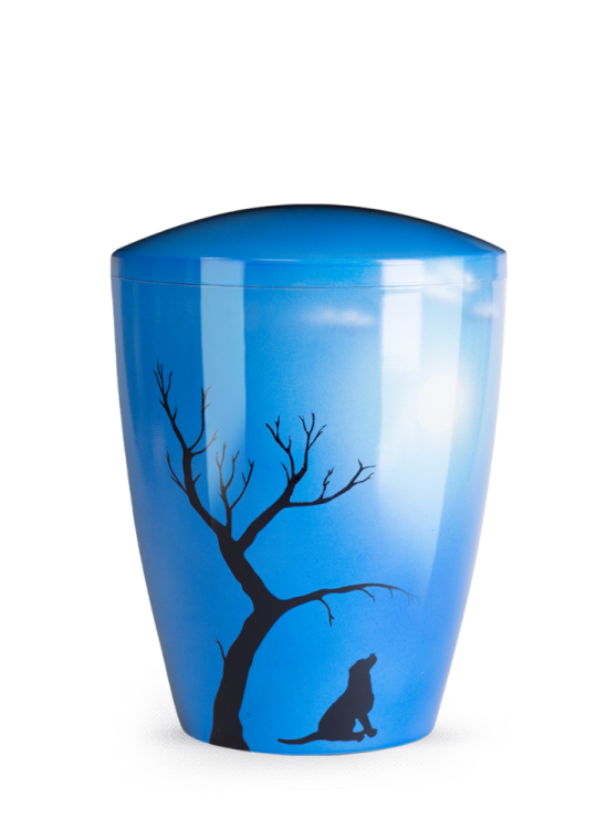 Zvířecí urna Airbrush - Pes a slunce 2,8l