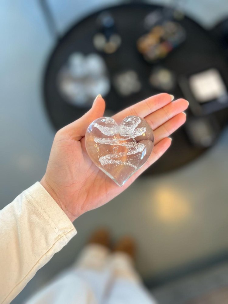 Památeční křišťálové sklo – Srdce