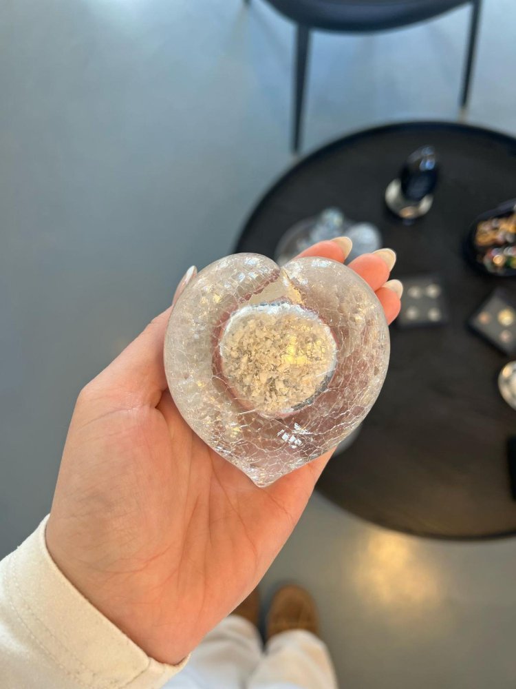 Památeční skleněné srdce kraklé